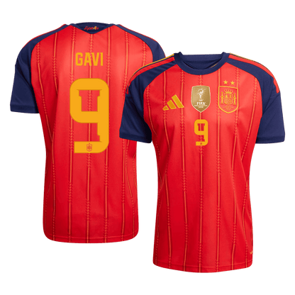 GAVI #9 Spain Champion Edition Home Soccer Jersey World Cup 2026 Red