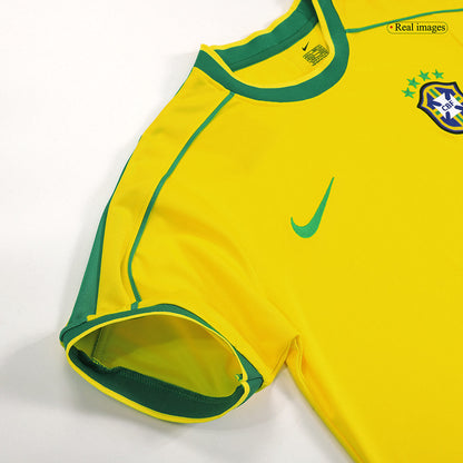 Retro 1998 Brazil Home Soccer Jersey