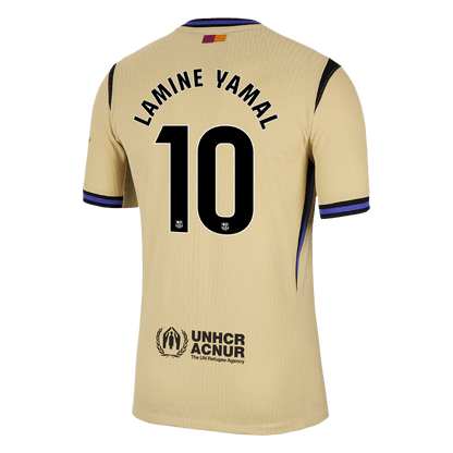 LAMINE YAMAL #10 Authentic Barcelona Away Soccer Jersey 2025/26 Yellow - UCL