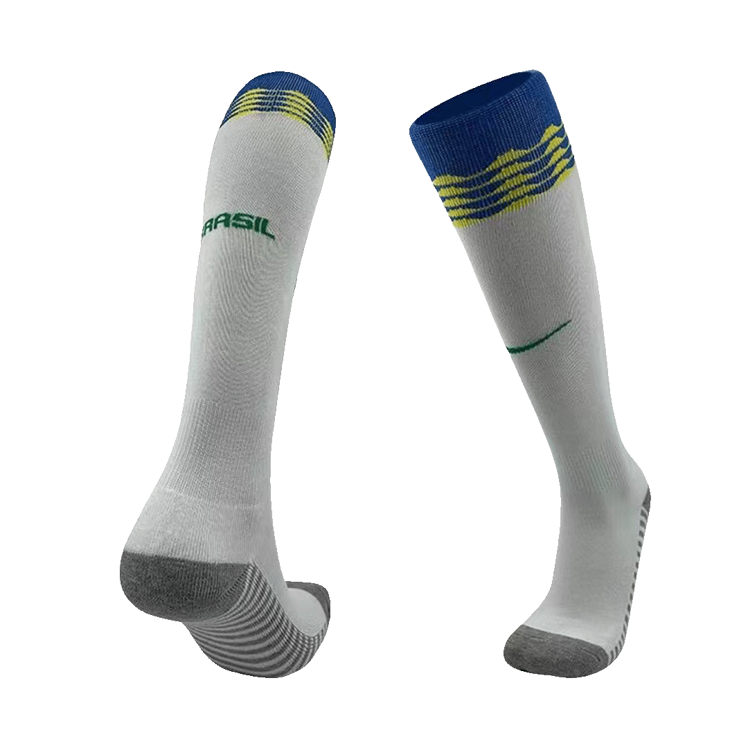 Kid's Brazil Home Soccer Jersey Kit(Jersey+Shorts+Socks) Copa America 2024