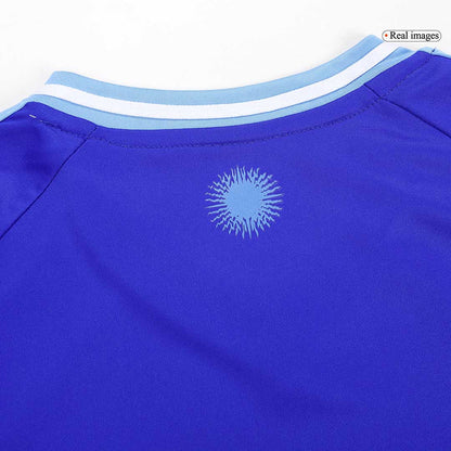 Kid's Argentina Away Soccer Jersey Kit(Jersey+Shorts+Socks) 2024