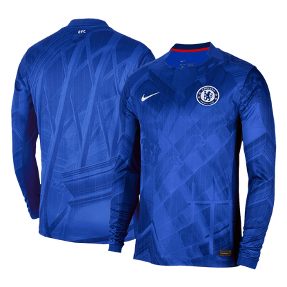 Chelsea Home Long Sleeve Soccer Jersey 2025/26 Blue