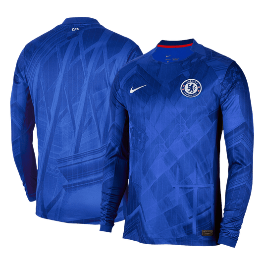 Chelsea Home Long Sleeve Soccer Jersey 2025/26 Blue