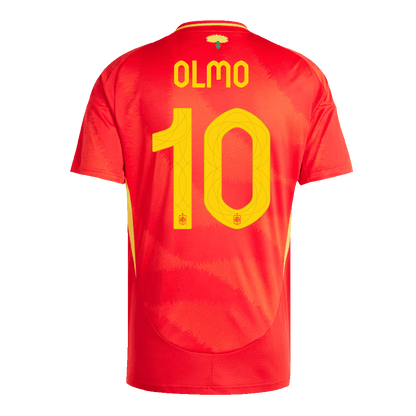 OLMO #10 Spain Home Soccer Jersey Euro 2024