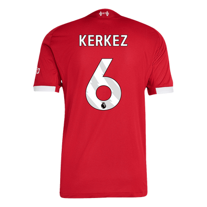 Authentic KERKEZ #6 Liverpool Home Soccer Jersey 2025/26 Red