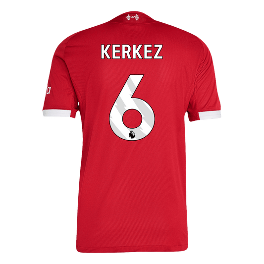Authentic KERKEZ #6 Liverpool Home Soccer Jersey 2025/26 Red
