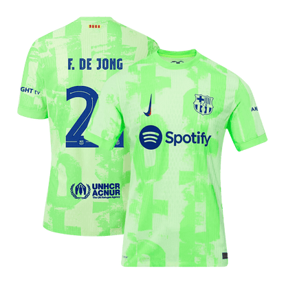 Authentic F.DE JONG #21 Barcelona Third Away Soccer Jersey 2024/25 - UCL