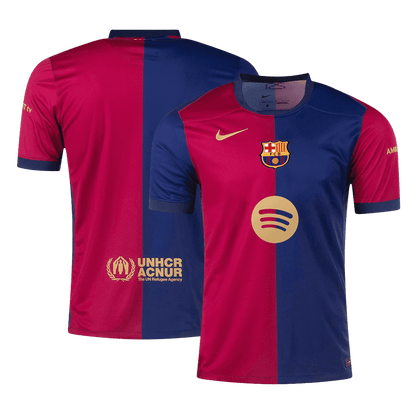 Barcelona Home Football Shirt 2024/25 - Spotify Logo Without Text