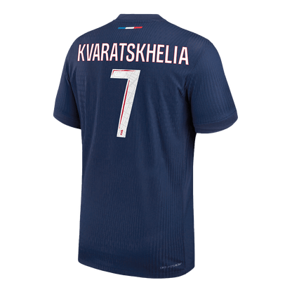 Authentic KVARATSKHELIA #7 PSG Home Soccer Jersey 2024/25 Navy