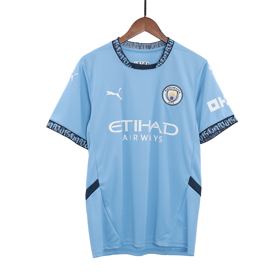 DE BRUYNE #17 Manchester City Home Football Shirt - UCL