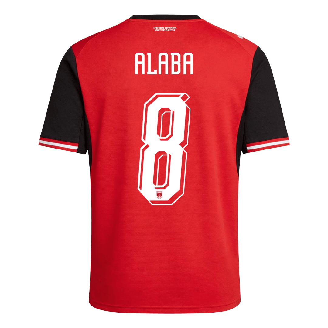 Men's Austria ALABA Home Jersey #8 World Cup 2026