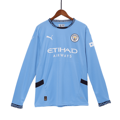 Manchester City Home Long Sleeve Football Shirt 2024/25