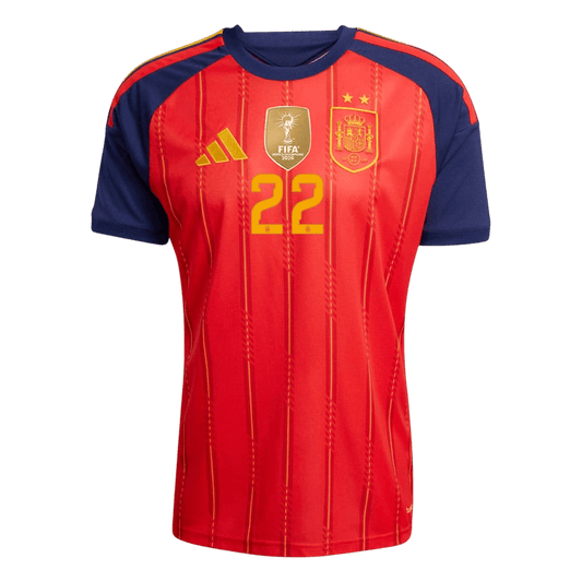 Authentic CUBARSÍ #22 Spain Home Soccer Jersey 2026