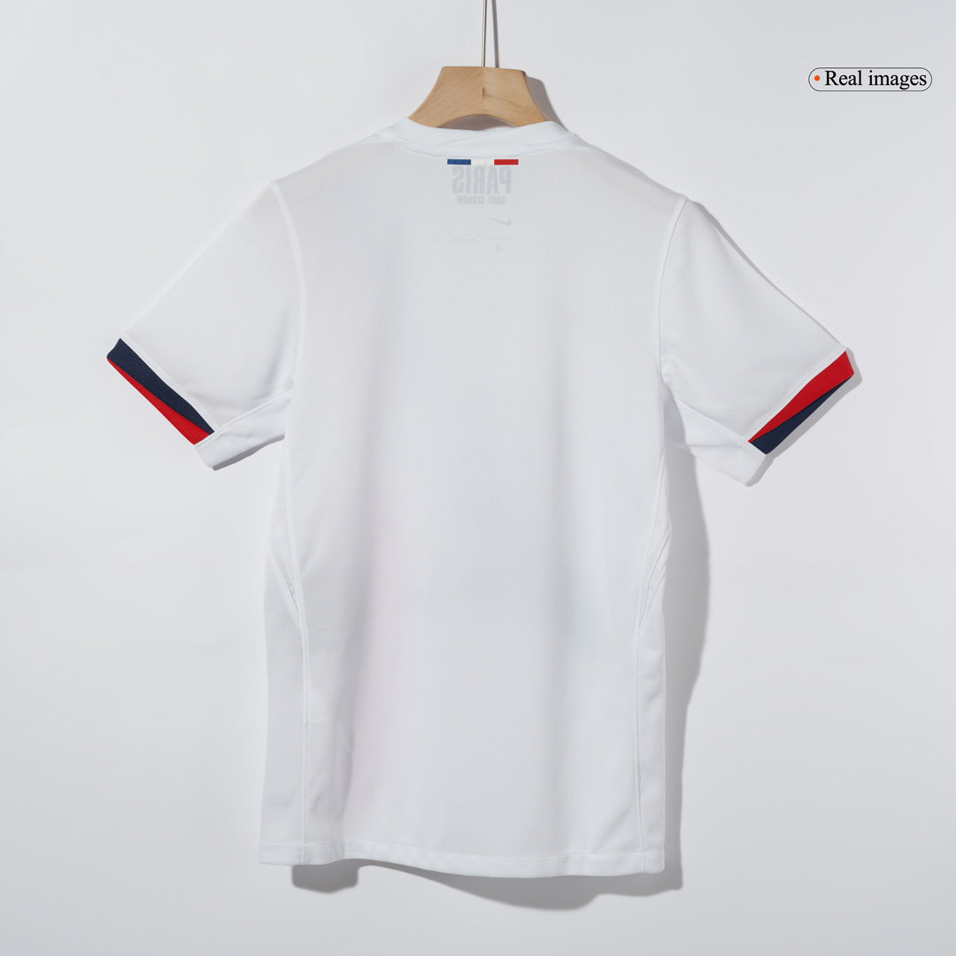 O.DEMBÉLÉ#10 PSG Away Soccer Jersey 2024/25 White - UCL