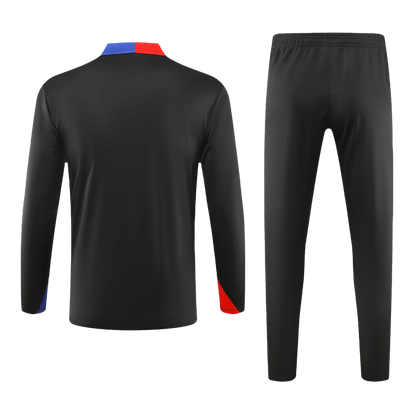 Kid's Barcelona Zipper Sweatshirt Kit(Top+Pants) 2024/25