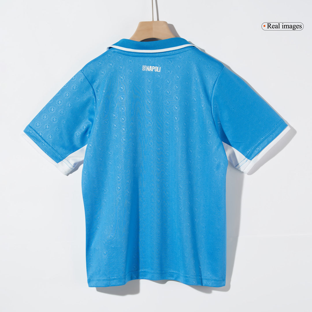 Kid's Napoli Home Soccer Jersey Kit(Jersey+Shorts) 2024/25