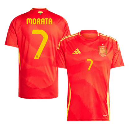 MORATA #7 Spain Home Soccer Jersey Euro 2024