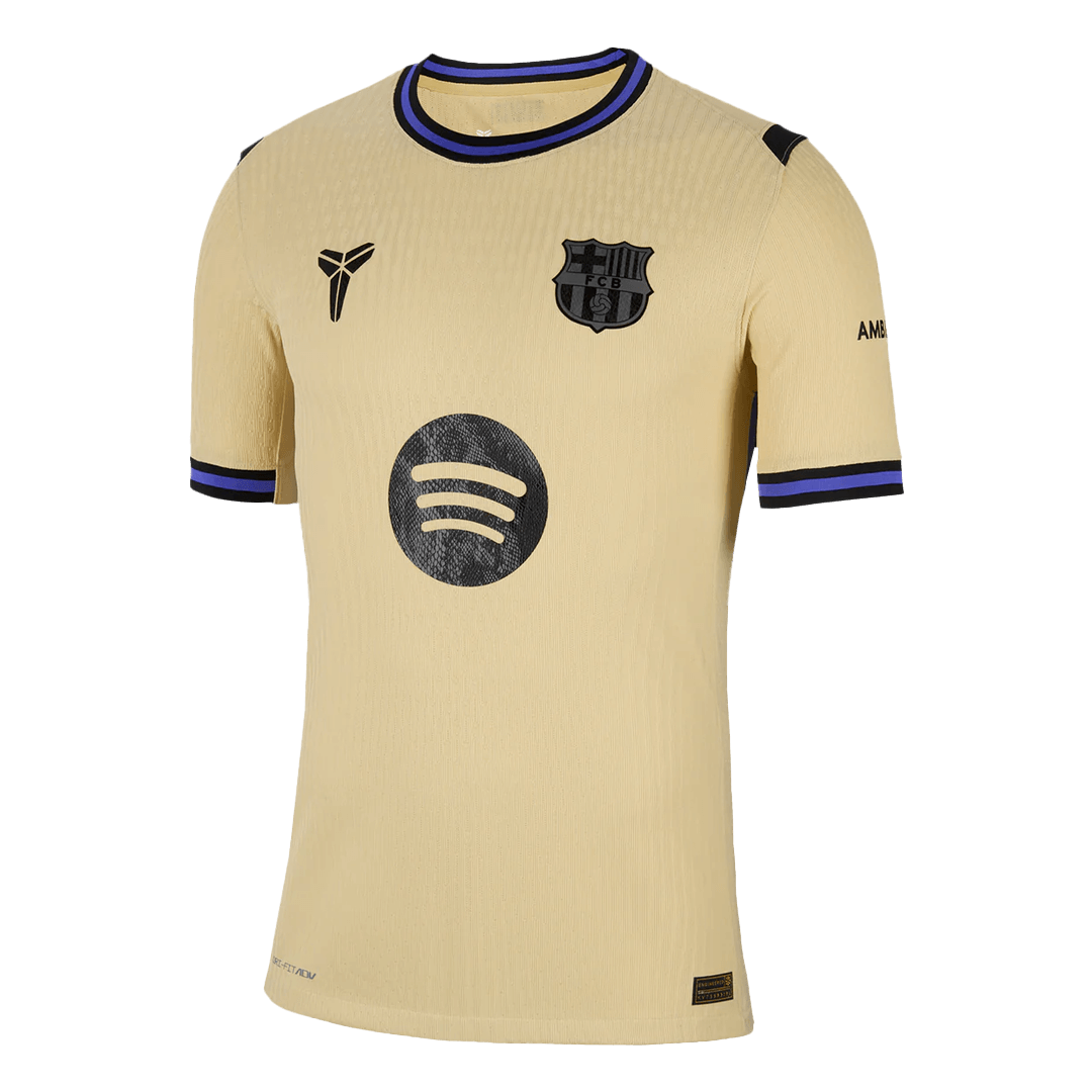 Authentic Barcelona Away Soccer Jersey 2025/26 Yellow
