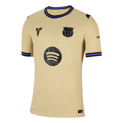 Authentic LEWANDOWSKI #9 Barcelona Away Soccer Jersey 2025/26 Yellow - UCL