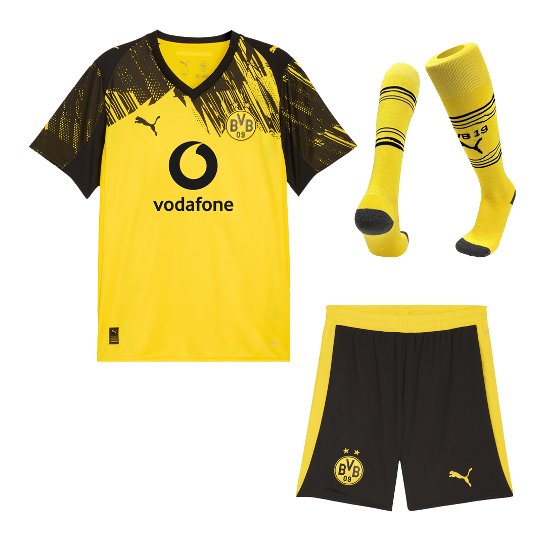 Borussia Dortmund Home Soccer Jersey Kit(Jersey+Shorts+Socks) 2025/26