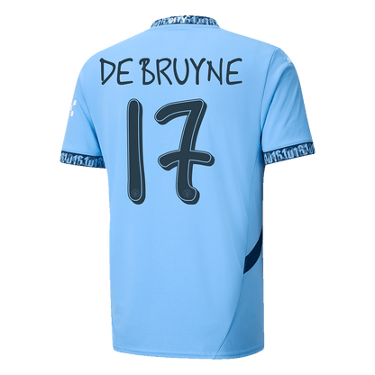 DE BRUYNE #17 Manchester City Home Football Shirt - UCL