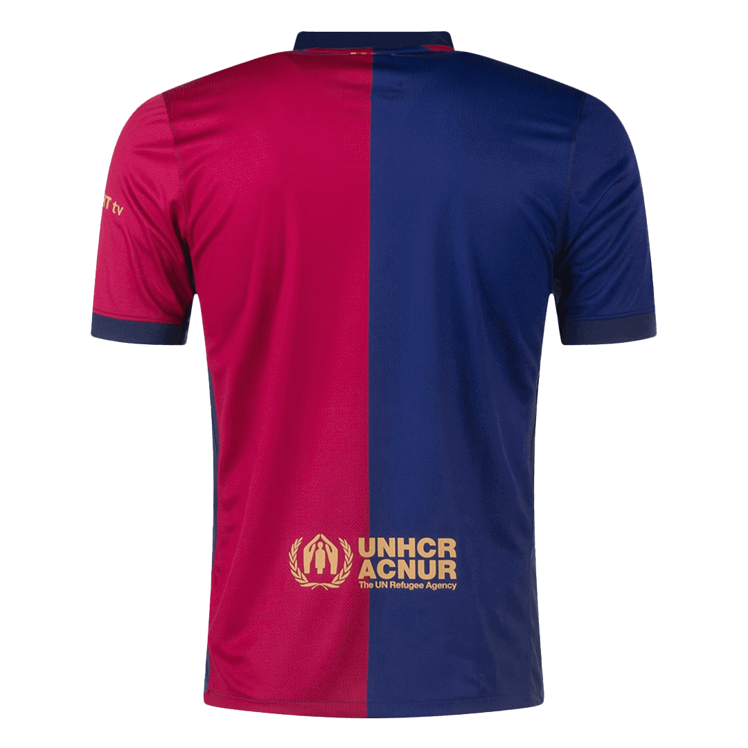 Barcelona Home Football Shirt 2024/25 - Spotify Logo Without Text