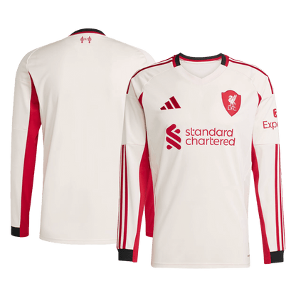 25/26 Livepool Away Long Sleeve Jesey White