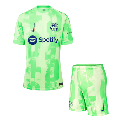 Barcelona Third Away Soccer Jersey Kit(Jersey+Shorts) - UCL