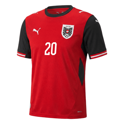 Men's Austria LAIMER Home Jersey #20 World Cup 2026