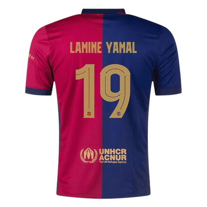 LAMINE YAMAL #19 Barcelona Home Football Shirt 2024/25 - UCL