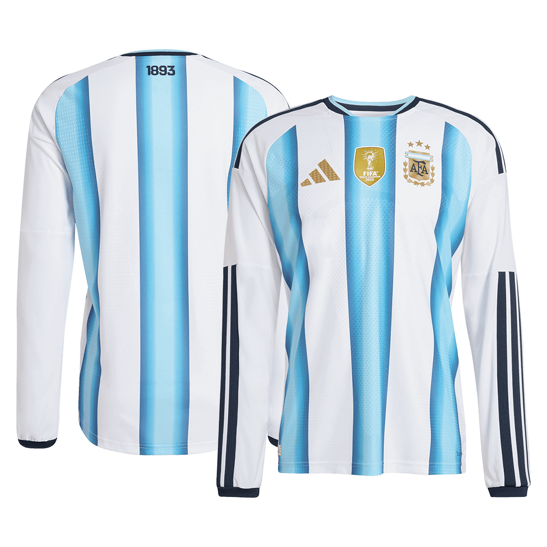 Authentic Argentina Home Long Sleeve Soccer Jersey 2026