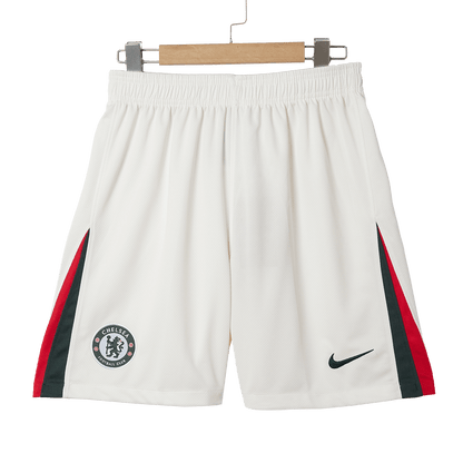 Chelsea Away Soccer Shorts 25/26 White