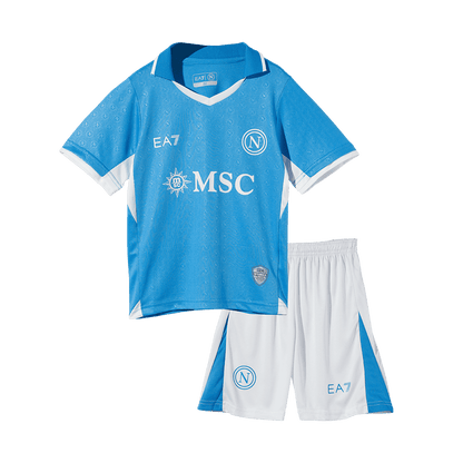 Kid's Napoli Home Soccer Jersey Kit(Jersey+Shorts) 2024/25