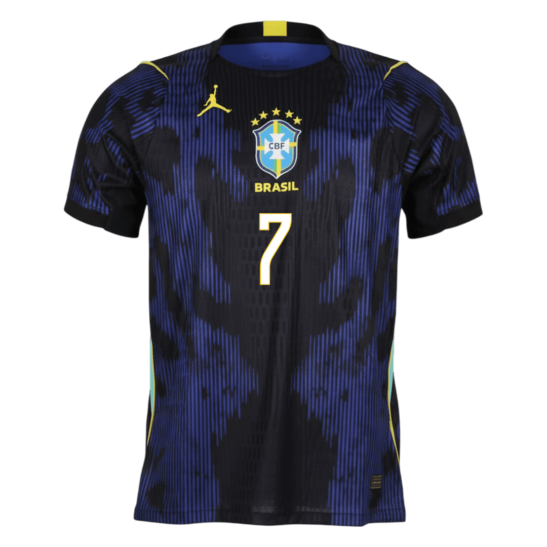 Player Version VINI JR. #7 Brazil Away Football Shirt 2026
