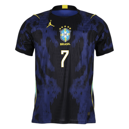 Player Version VINI JR. #7 Brazil Away Football Shirt 2026