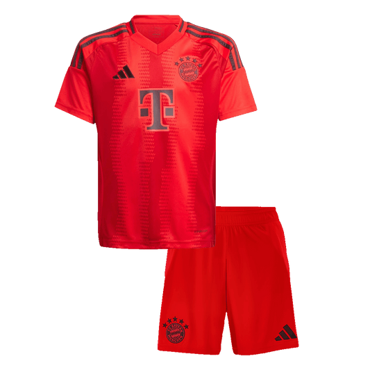 Kid's Bayern Munich Home Soccer Jersey Kit(Jersey+Shorts) Red