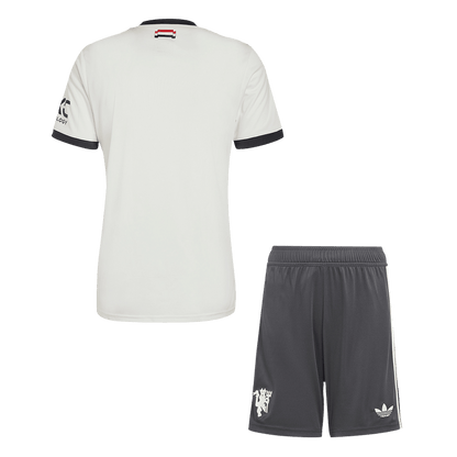 Men's Manchester United Third Away Football Shirt Kit (Shirt+Shorts)