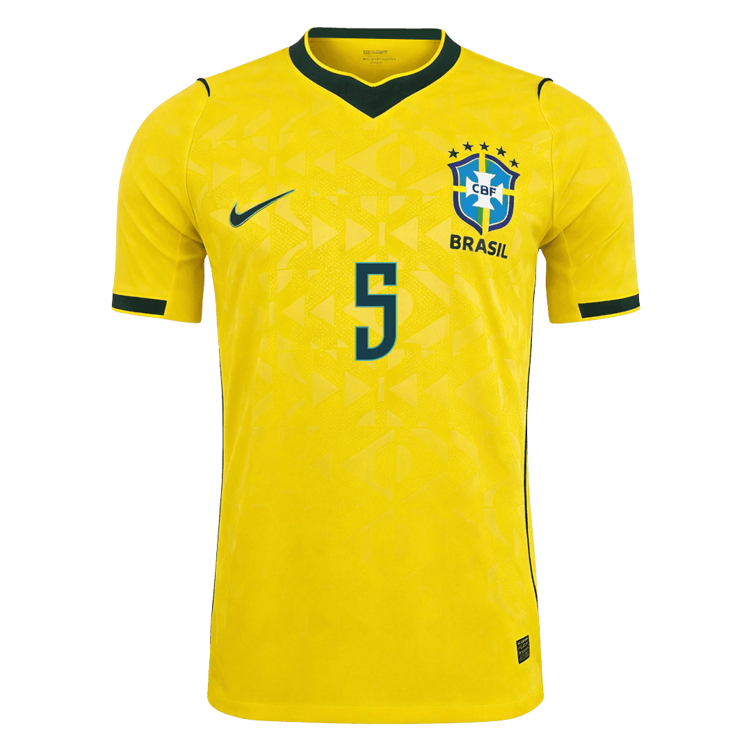 Authentic CASEMIRO #5 Brazil Home Football Shirt 2026