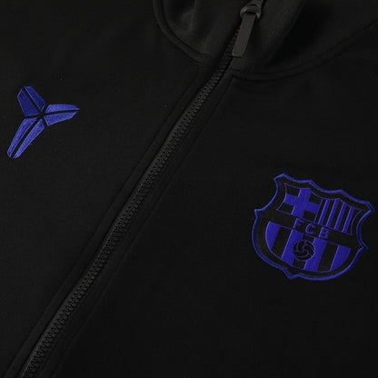 25/26 Barcelona Training Jacket Kit(Jacket+Pants) Black&Purple