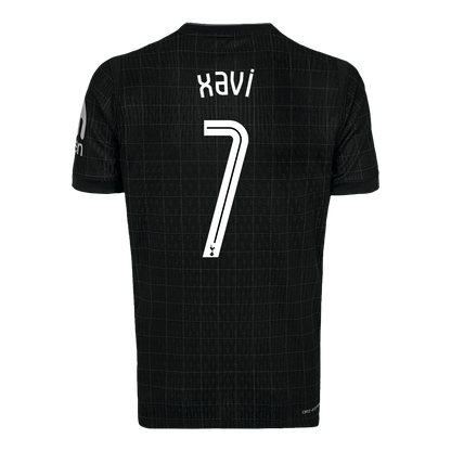 XAVI #7 Tottenham Hotspur Away Soccer Jersey 2025/26 Black - UCL