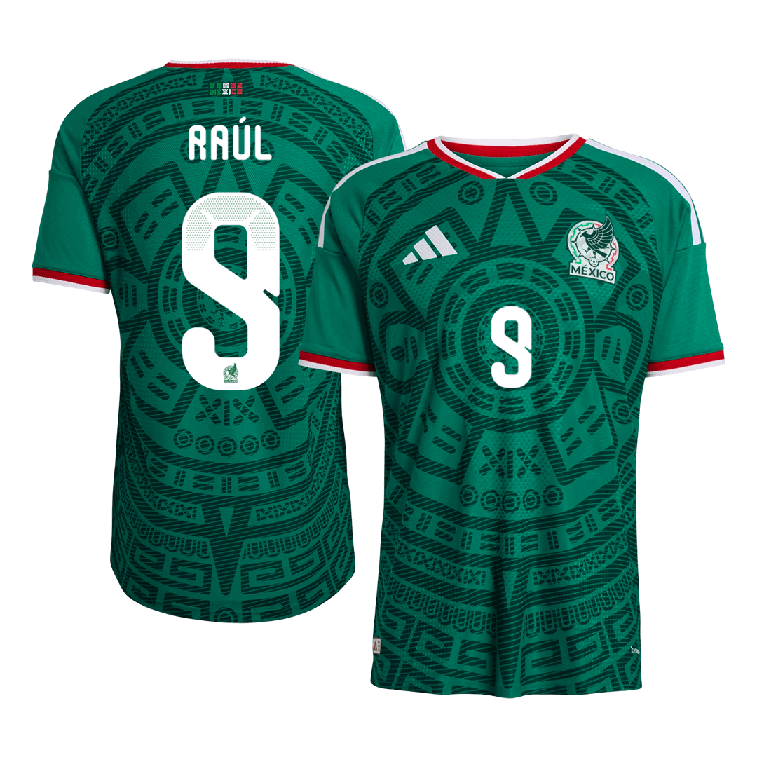 Men's Mexico Raúl #9 Home Jersey 2026 World Cup Version - Slim Fit