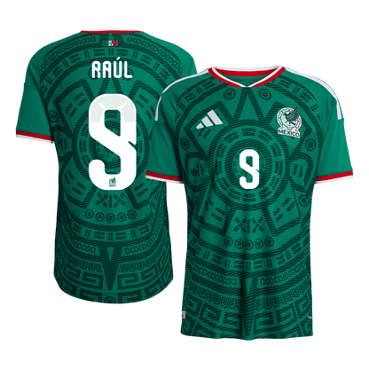 Men's Mexico Raúl #9 Home Jersey 2026 World Cup Version - Slim Fit