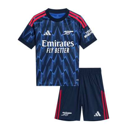 Kid's Arsenal Away Soccer Jersey Kit(Jersey+Shorts) 2025/26 Blue