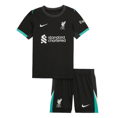 Kid's Liverpool Away Football Shirt Kit(Shirt+Shorts)