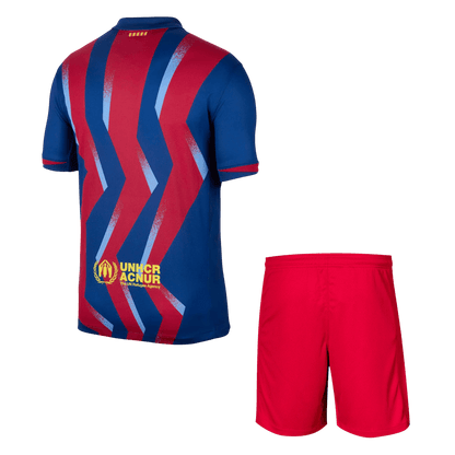 Barcelona Fourth Away Soccer Jersey Kit(Jersey+Shorts) 2025/26