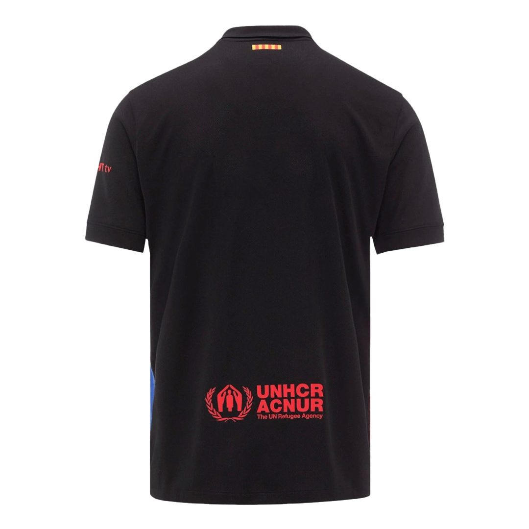 Barcelona Away Soccer Jersey 2024/25 - Spotify Logo Without Text