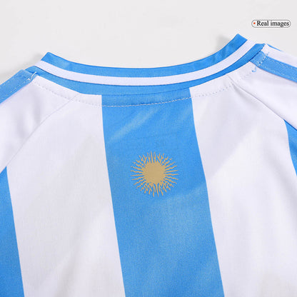 Kid's Argentina Home Soccer Jersey Kit(Jersey+Shorts+Socks) 2024