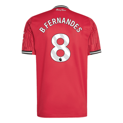 B.FERNANDES #8 Manchester United Home Soccer Jersey 2025/26 Red