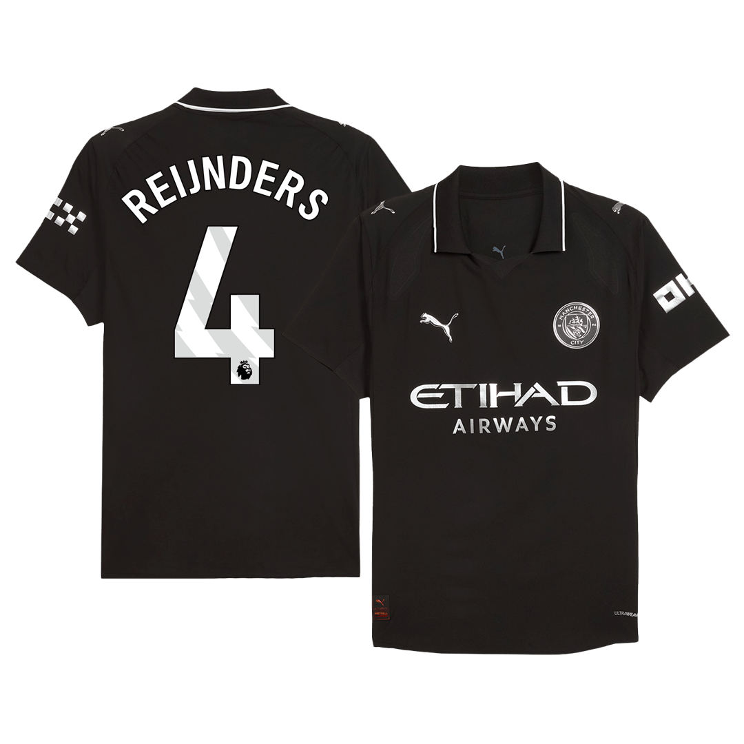 Authentic REIJNDERS #4 Manchester City Away Soccer Jersey 2025/26