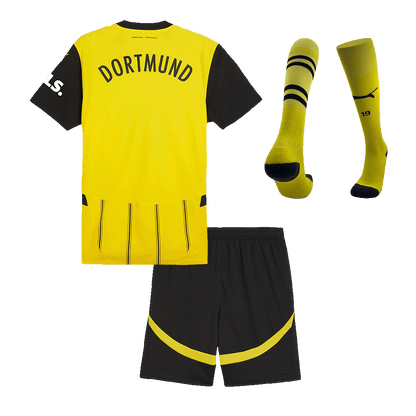Kid's Borussia Dortmund Home Soccer Jersey Kit(Jersey+Shorts+Socks)
